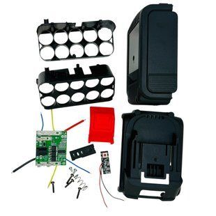 Корпус акумулятора стандарта Makita LXT BL1850 + контролер BMS + індікатор заряду - 10 х 18650 FOX-BL1850case-10 фото