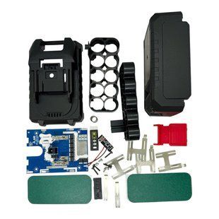 Корпус акумулятора Makita LXT 18V-21V - BMS 8 MOSFET, балансування, термозахист, індикатор заряду, 10 x 21700 (5S2P) FGB-CASE-MKT21-10S-21700 фото
