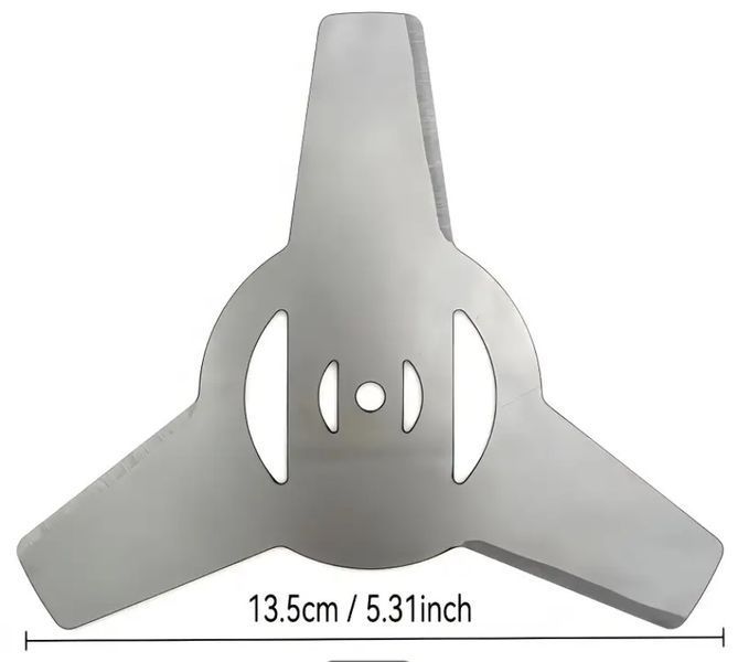 Металеве лезо для акумуляторного тримера 150 мм, 3 лопаті (1 шт.) FGBE-T21-Metal3Blade фото