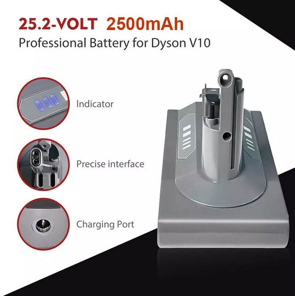 Аккумулятор DV1025, 2.5Ah, 25.2V, Li-ion для Dyson V10 DV1025 фото