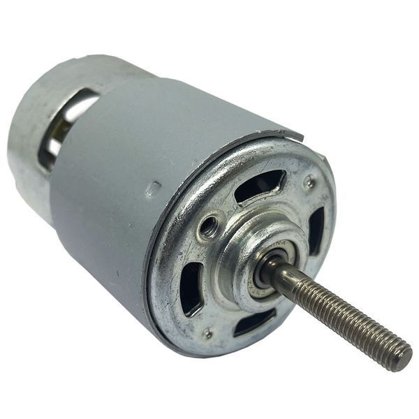 FOX EXPERT Motor for Cordless Trimmer RQ755-DC21V, 12-21 V, 300 W, 13,500 rpm, M5 Right-Hand Thread Shaft (1 pc), Gray, FOX