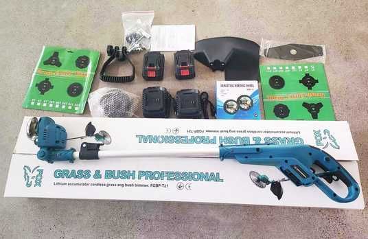 FOX Professional Cordless Grass Trimmer (2 Batteries + 5
