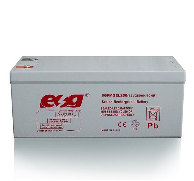 Акумуляторна батарея ESG 6GFMGEL250 12 V 250 Ah AGM GEL - для живлення резервних і автономних систем ESG-AGM250 фото