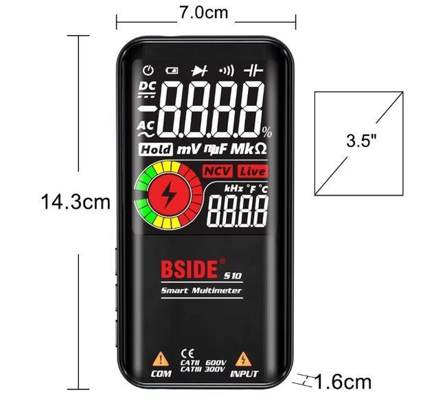 Цифровой мультиметр BSIDE S10 - SMART MODE BSIDE_S10 фото