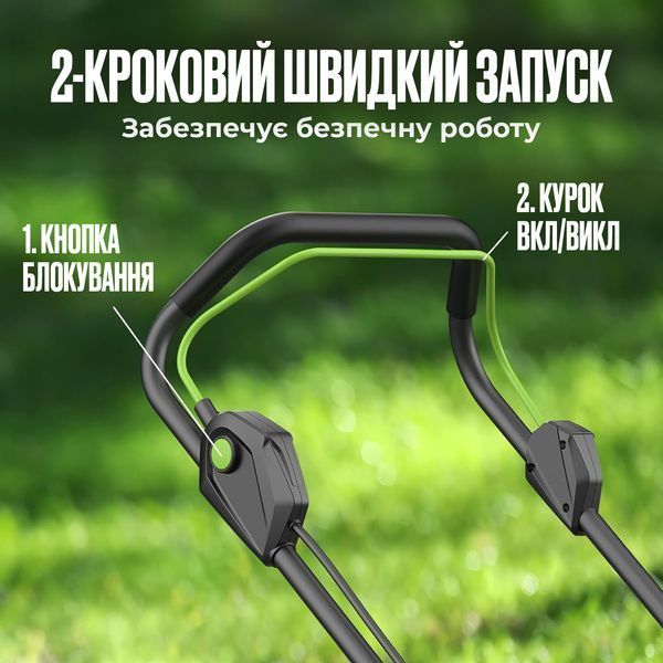 Акумуляторна газонокосарка FOX GLIDER 430 42V LXT (2 х 5Ah): ширина 43 см, травозбірник 40 л, мульчування Glider-5Ah фото